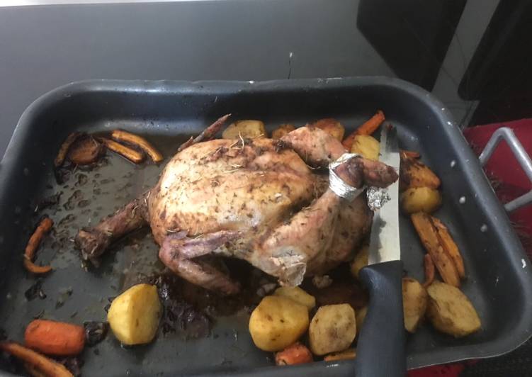 How to Cook Quick Roast chicken with vegetables