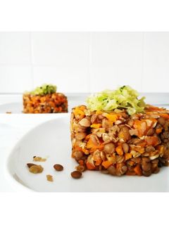 Una foto de Ensalada de lentejas (Thermomix)