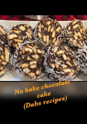 A picture of No bake chocolate cold cake.