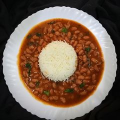 A picture of Rajma chawal.