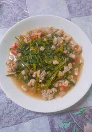 Foto resep Oseng Kangkung Tempe