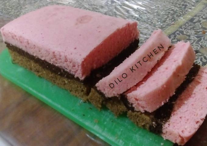 Resep Brownies kukus strawberry coklat ala Amanda😊 Anti Gagal