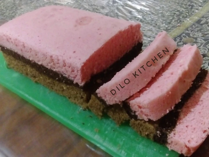 Cara Gampang Menyiapkan Resep Brownies kukus strawberry coklat ala Amanda😊 yang Uenak Anti Ribet, Mantap Sekali