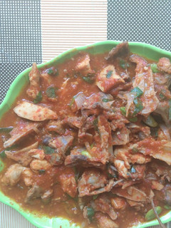 Foto resep Tulang ayam + ayam pete saus padang