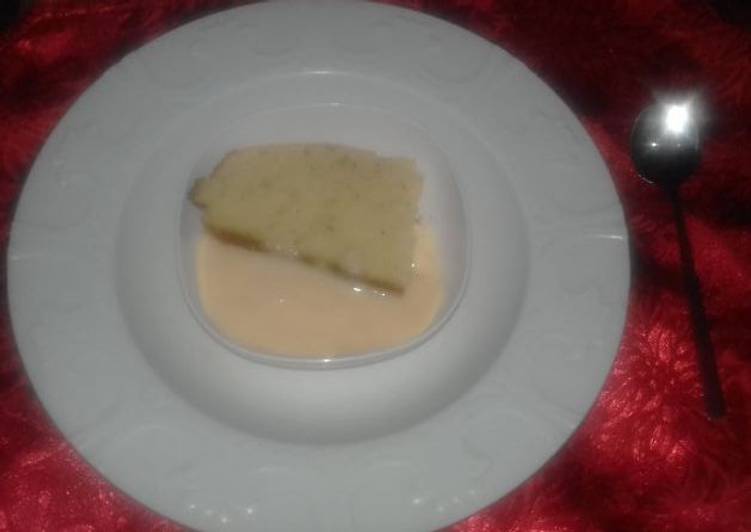 Lemon Cake and Custard