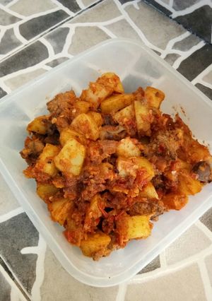 Foto resep Sambal kentang ati ayam