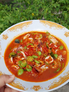 Foto resep Oseng cumi pete pedas