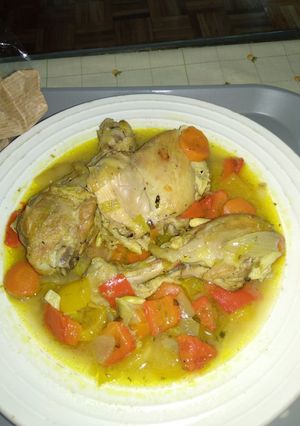 Una foto de Pollo a la Sidra
