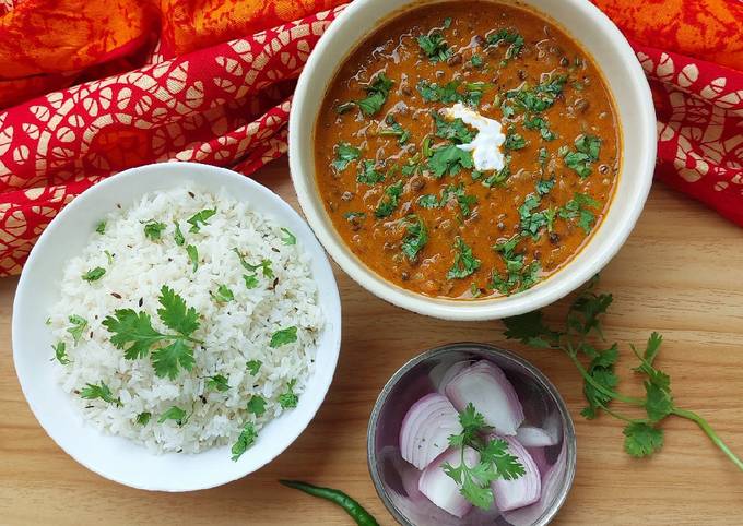 Dal Makhani With Jeera Rice Recipe By Kajal Pavagadhi Cookpad