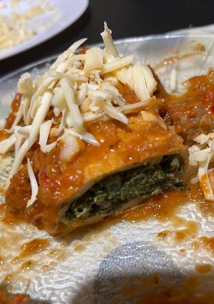 Una foto de Canelones de Acelga y Carne