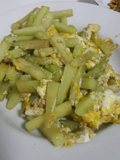 รูปของ มะระหวานผัดไข่