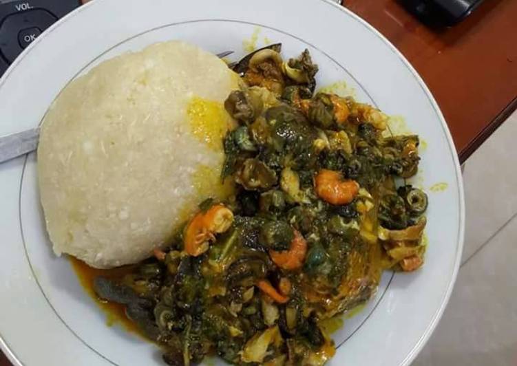 Ugboghoro soup with snail and periwrinkle