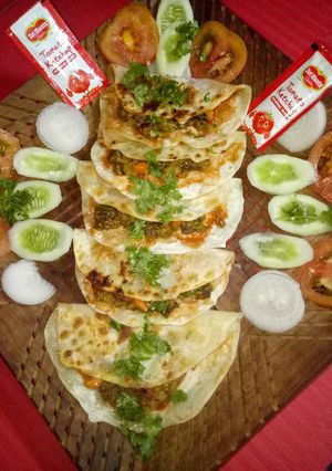 A picture of Spinach oats wraps.