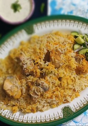 A picture of Instant Chicken Biryani.
