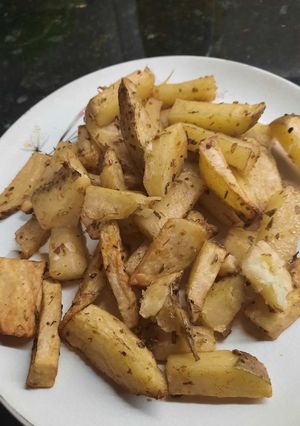 Una foto de Papas saborizadas en freidora de aire