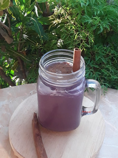 Foto resep Purpple Sweet Potato Latte (Olahan Ubi Unggu)