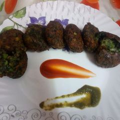 Hara bhara (spinach) kabab A picture of Hara bhara (spinach) kabab.