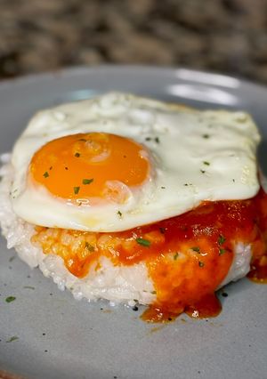 Una foto de Arroz a la cubana