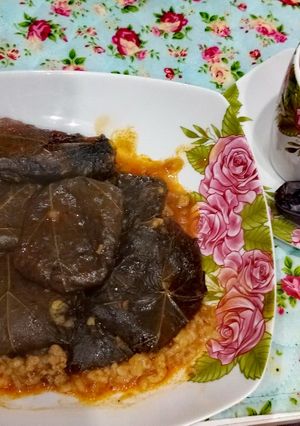 عکسی از دستور دلمه برگ مو