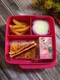 Bekal roti strawberry kentang goreng
