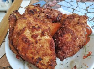 Una foto de Pollo apanado