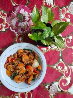 Foto resep Orek sayur tempe udang