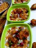 Yam pakodi chaat
