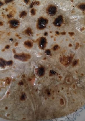 A picture of Bajra ki Roti.
