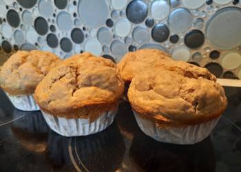 Fresh, Making Recipe Banana oat muffins Delicious Nutritious