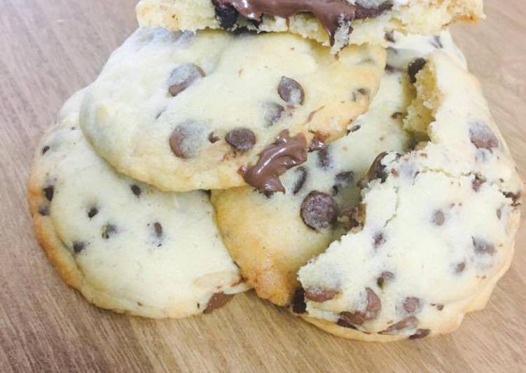 Comment Préparer Les Cookies moelleux coeur nutella
