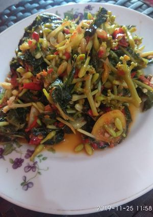 Foto resep Tumis bunga pepaya tanpa rasa pahit