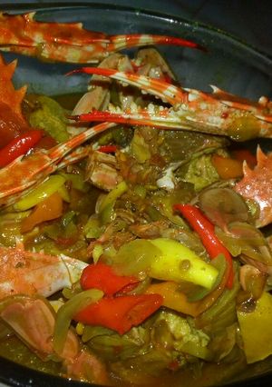 Foto resep Rajungan bumbu kuning simple