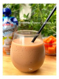 Foto resep 🍹Smoothies Pepaya Yogurt