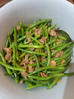 Foto resep Baby Buncis with beef in shrimp teriyaki sauce