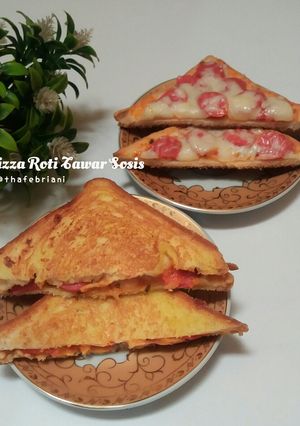 Foto resep Pizza Roti Tawar Sosis