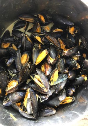Une photo de Moules au curry