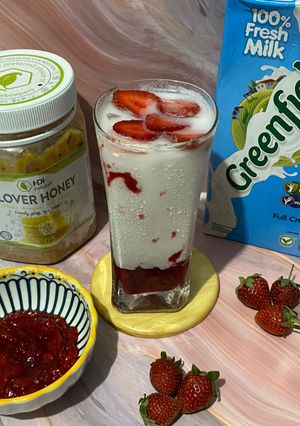 Foto resep Korean Strawberry Milk