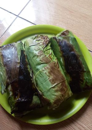 Foto resep Nasi bakar ayam suwir kemangi