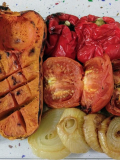 Una foto de Verduras asadas