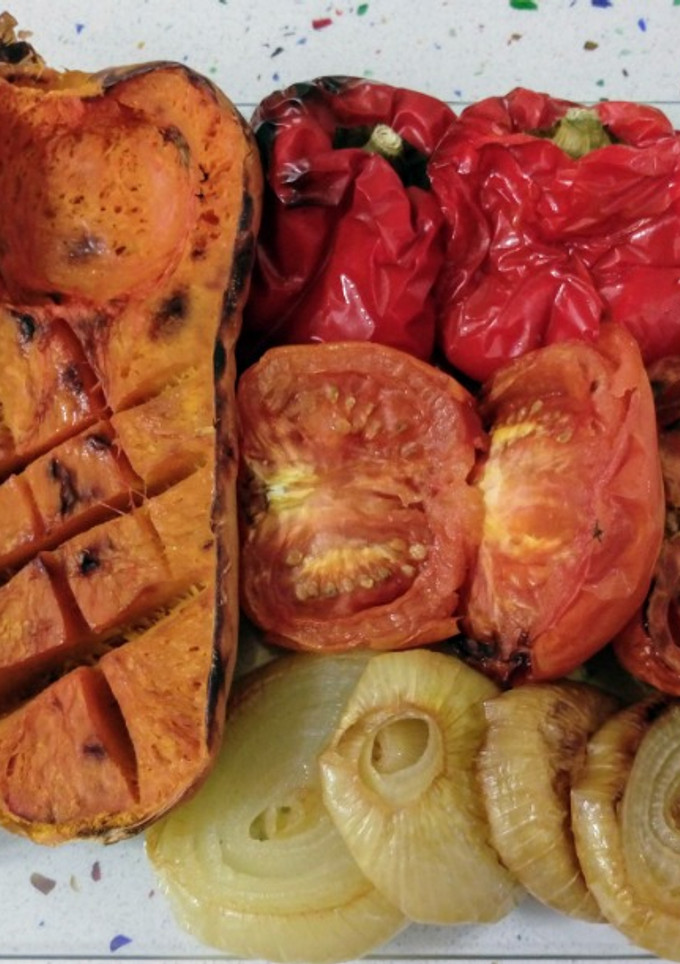 Una foto de Verduras asadas