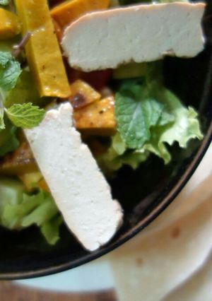 A picture of Roasted pumpkin salad.
