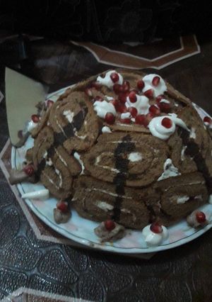 صورة لوصفة كيكة السويسرول 😍