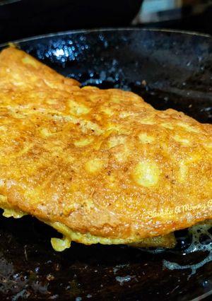 A picture of Fluffy egg omelette.