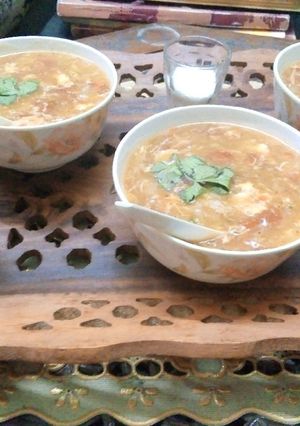 A picture of Schezwan Soup.