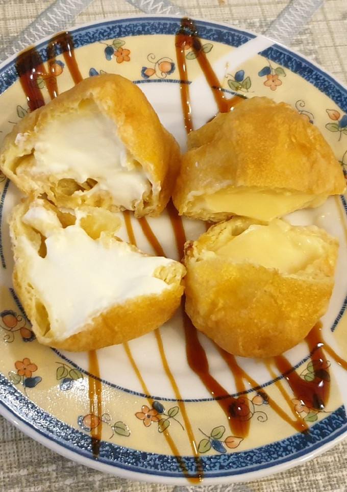 Una foto de Buñuelos de viento rellenos en Thermomix