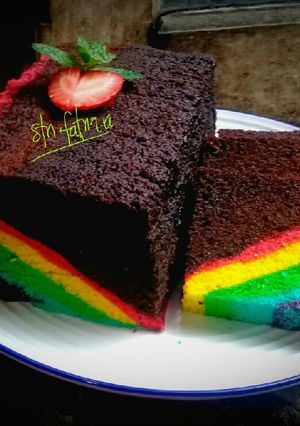 Foto resep Half rainbowcake