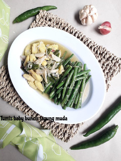 Foto resep Tumis baby buncis jagung muda