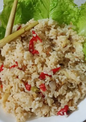 Foto resep Nasi liwet teri pedas