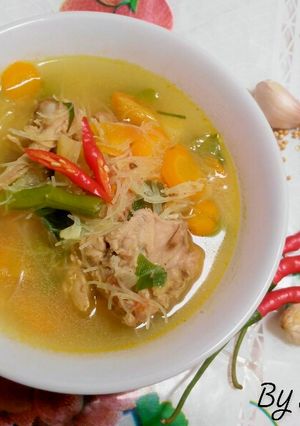 Foto resep Sup Kari Ayam Sederhana
