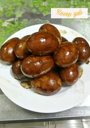 Foto resep Telur kenyal kecap hitam